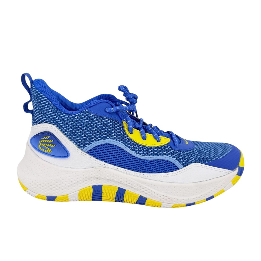 Under Armour Men's Curry 3Z 24 Yellow Blue Basketball Shoe 10.5 NWOB 3027626-400